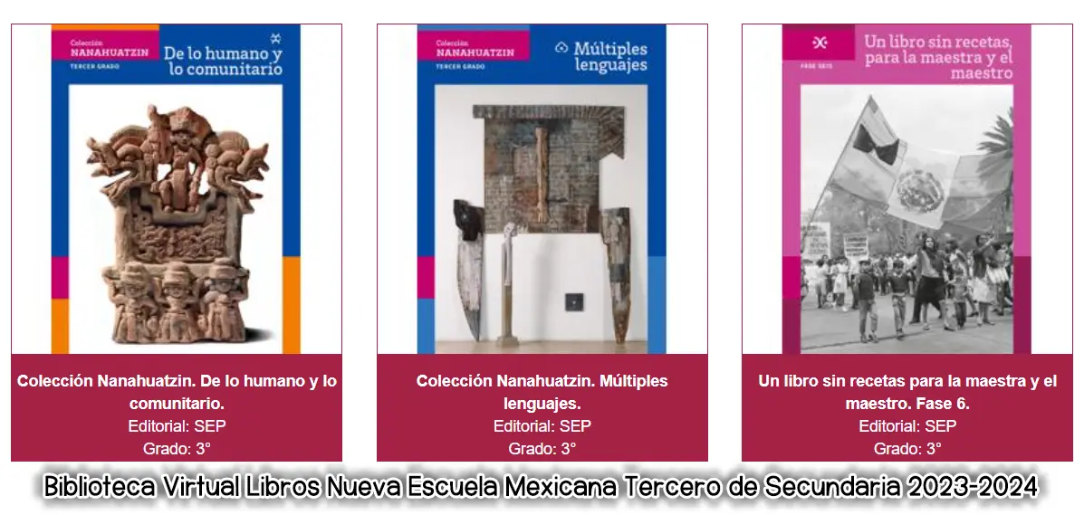 Libros Nueva Escuela Mexicana Tercero de Secundaria